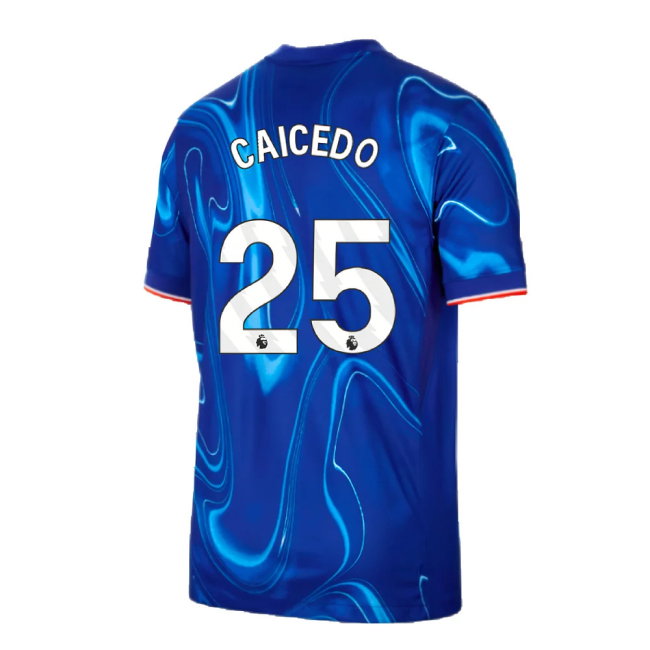 2024-2025 Chelsea Home Shirt (Caicedo 25)-SoccerKits Hub | Buy Soccer Jerseys Online